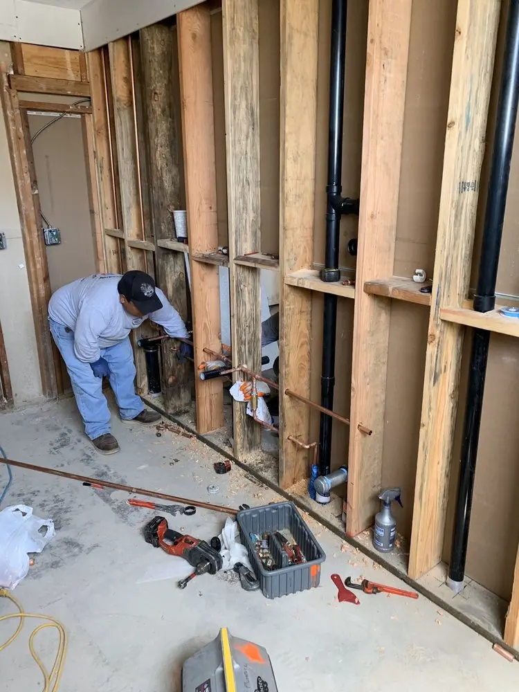 Commercial rough-in plumbing for Gas Line Repair in Stillwater Lakes